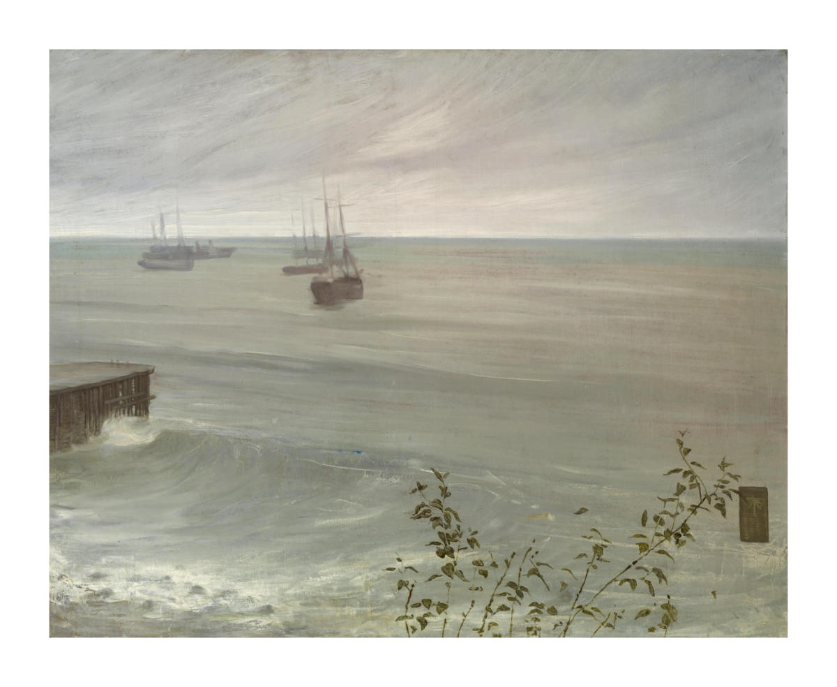 Symphony in Grey and Green: The Ocean, 1866 by James McNeill