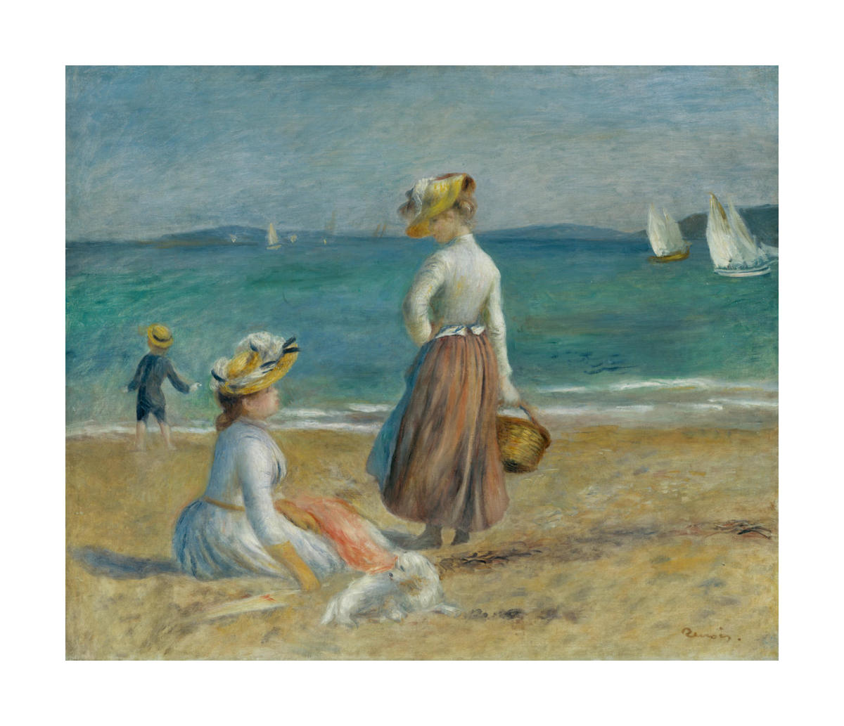 renoir figures on the beach