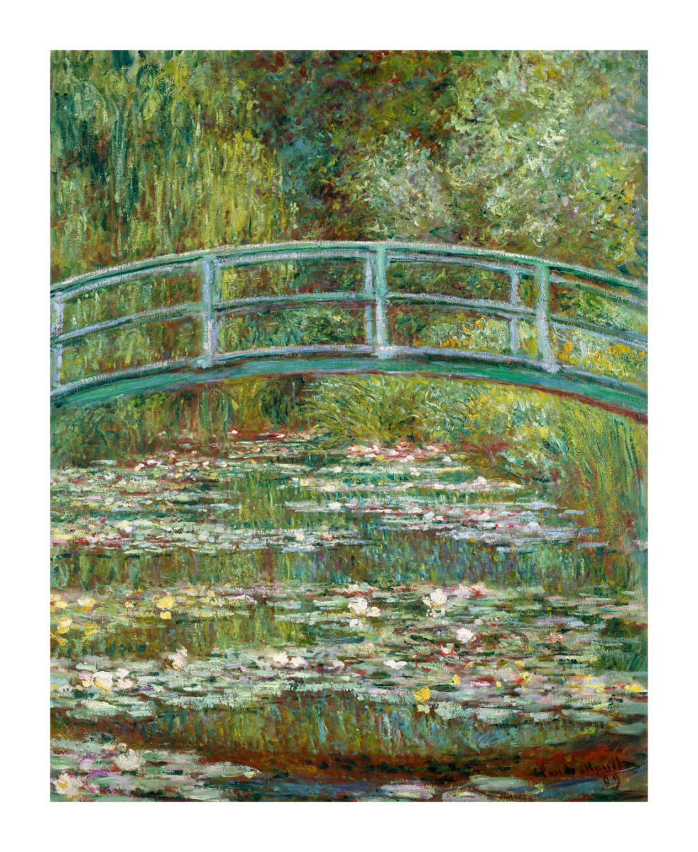 Bridge Over A Pond Of Water Lilies By Claude Monet Paper Print Met Custom Prints