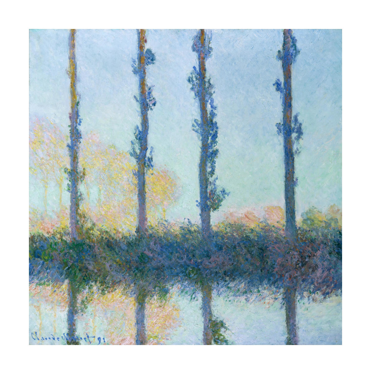 The Four Trees by Claude Monet | Paper Print | Met Custom Prints