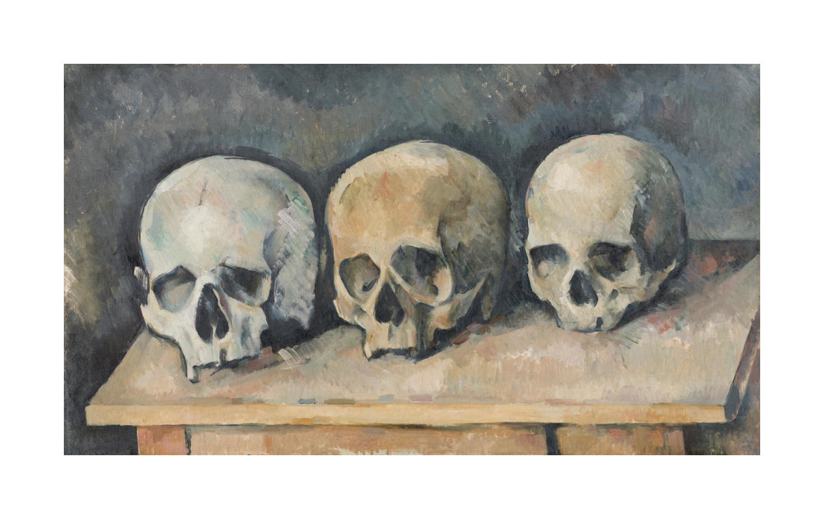 cezanne still life skulls
