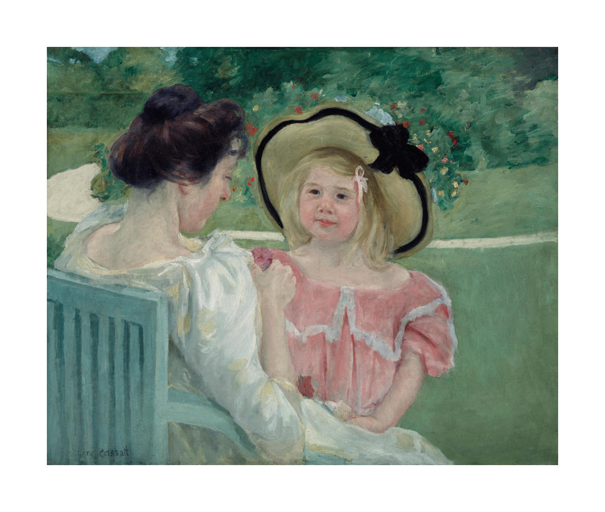 In the Garden, 1903 or 1904 by Cassatt - Paper Print - DIA Custom Prints - Custom Prints and Framing From the Detroit Institute of Arts