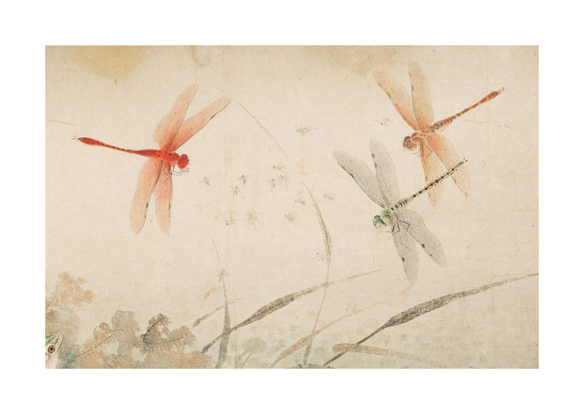 Early Autumn (detail), late 13th-14th century by Qian Xuan - Paper
