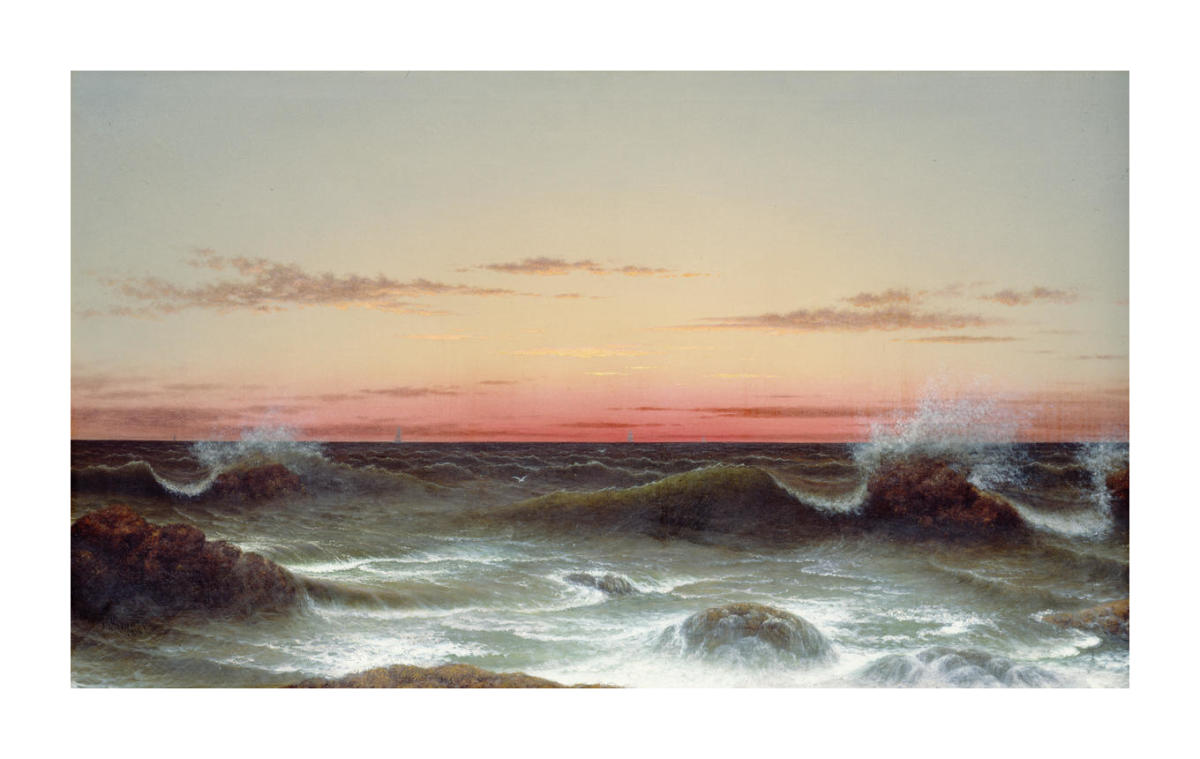 Seascape: Sunset, 1861 by Martin Johnson Heade - Paper Print Seascape: Sunset, 1861 by Martin Johnson Heade - Paper Print