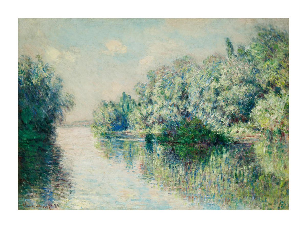The Seine near Giverny, 1885 by Claude Monet - Paper Print