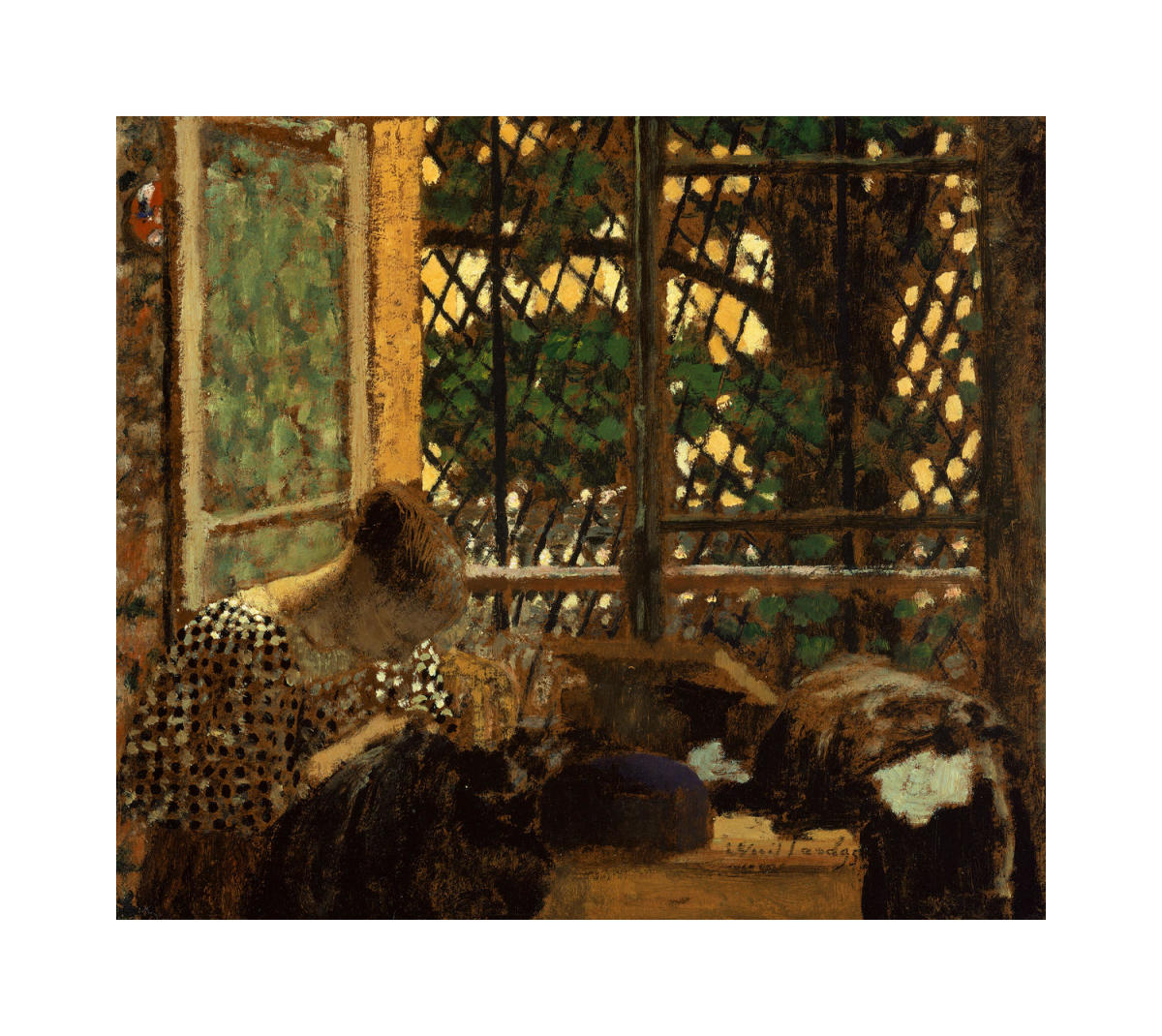 Woman Sewing before a Garden Window, 1895 by Edouard Vuillard