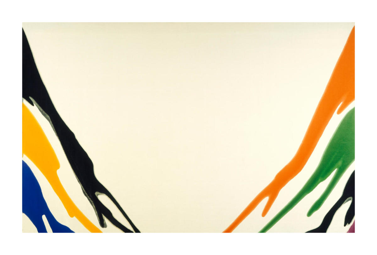 Unfurled Series: Beta Ro, 1959-1960 by Morris Louis - Paper Print 