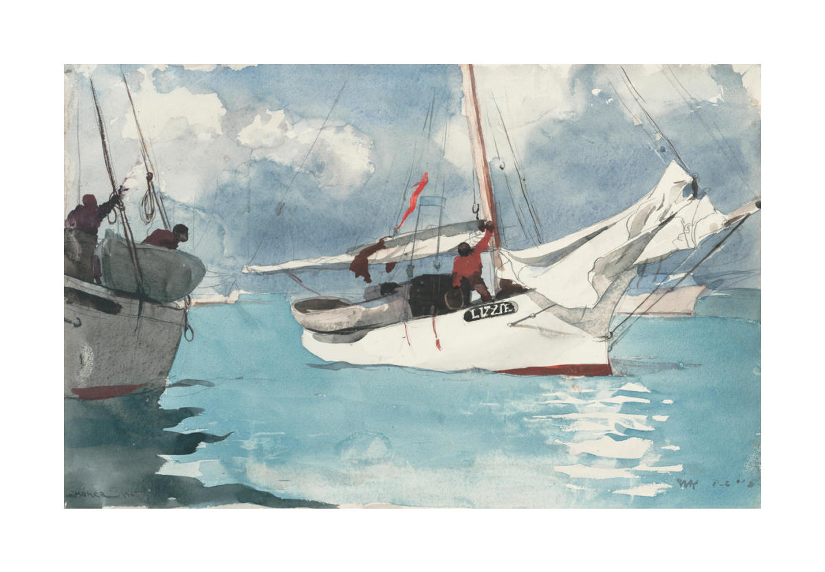 Fishing Boats, Key West by Winslow Homer | Paper Print | Met