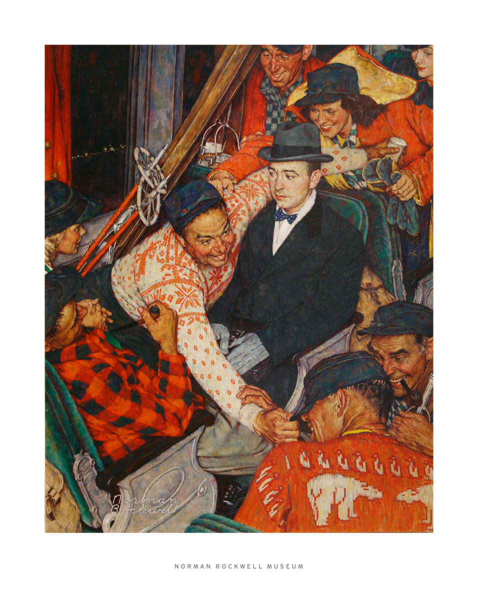 norman rockwell train