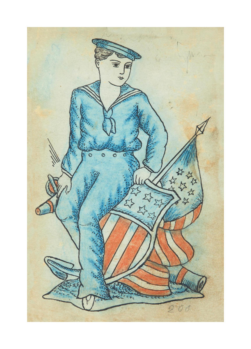 Tattoo flash book (sailor), about 1890 by Artist in the United