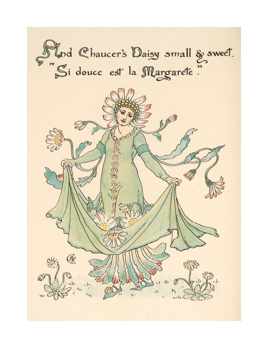 Flora's Feast: Daisy by Walter Crane - Paper Print - The 