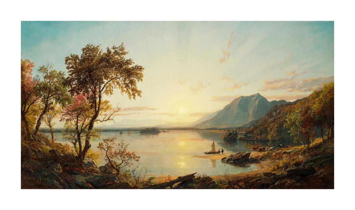 Sunset, Lake George, New York, 1867 by Jasper Francis Cropsey