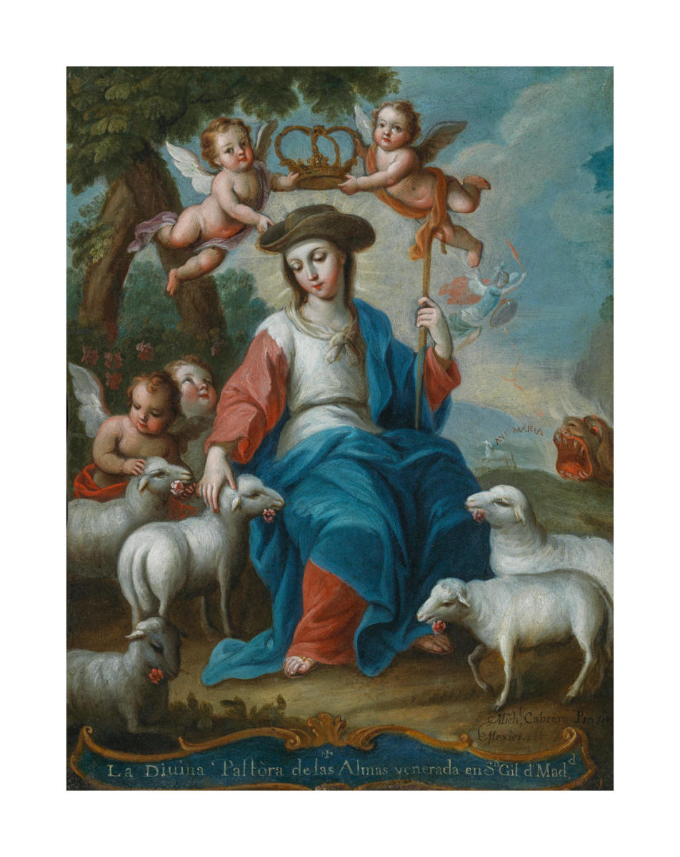 The Divine Shepherdess (La Divina Pastora), circa 1760 by Miguel