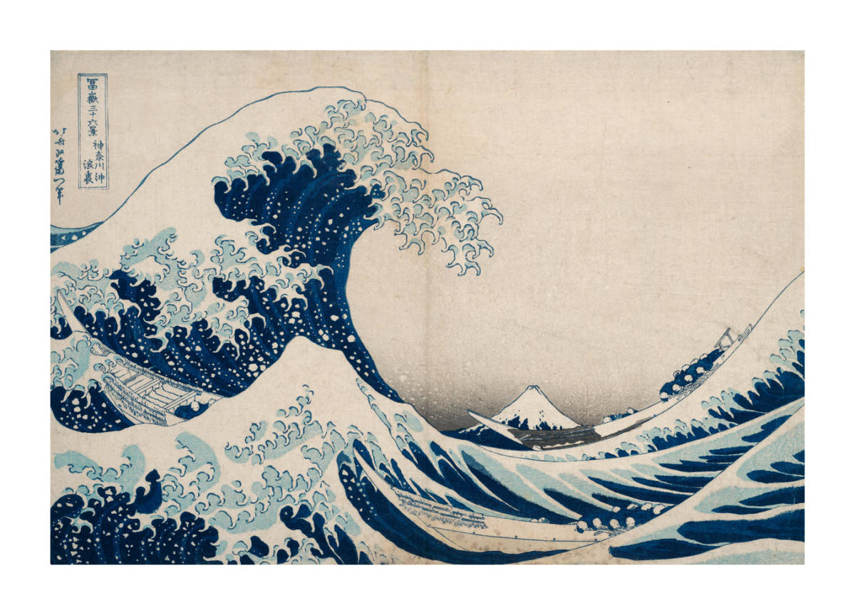 The Great Wave off Kanagawa, 1831 by Katsushika Hokusai - Paper