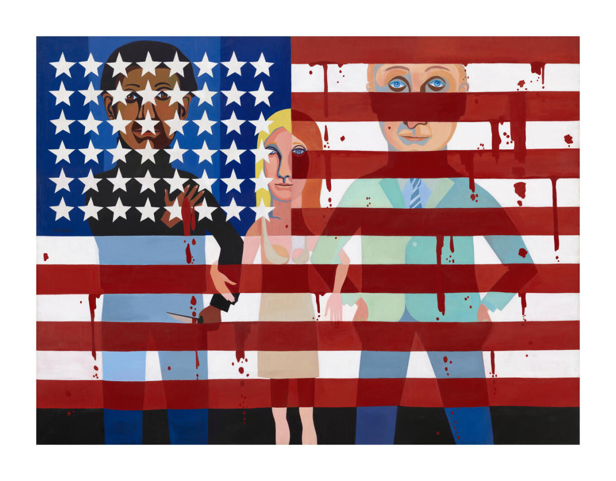 American People Series #18: The Flag is Bleeding, 1967 by Faith