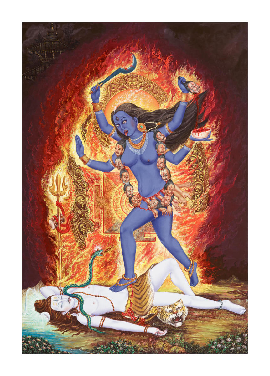 The Fierce Mahavidya Hindu Goddess Dakshina Kali, 2005 by Amrit