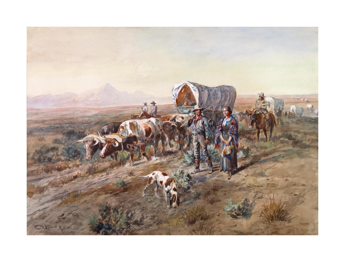Last Chance or Bust, 1900 by Charles M. Russell - Archival Print
