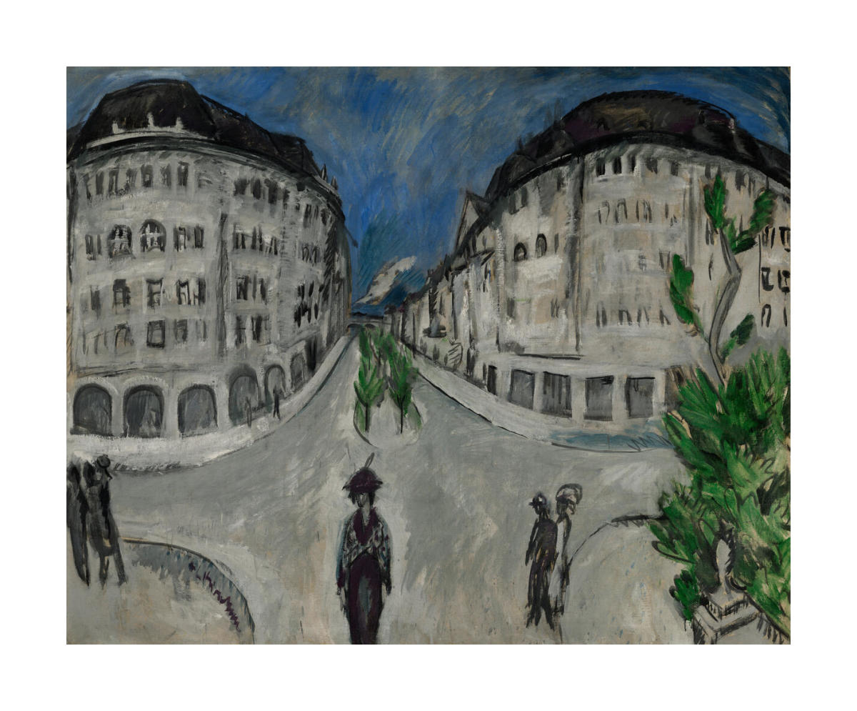 Street at Schöneberg City Park, 1912–13 by Ernst Ludwig