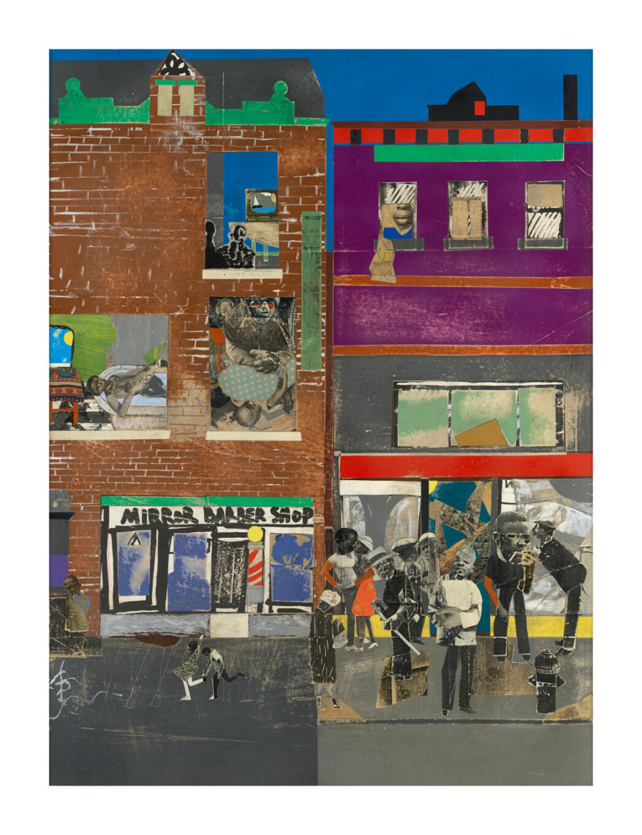 The Block (panel number six of six) by Romare Bearden | Paper