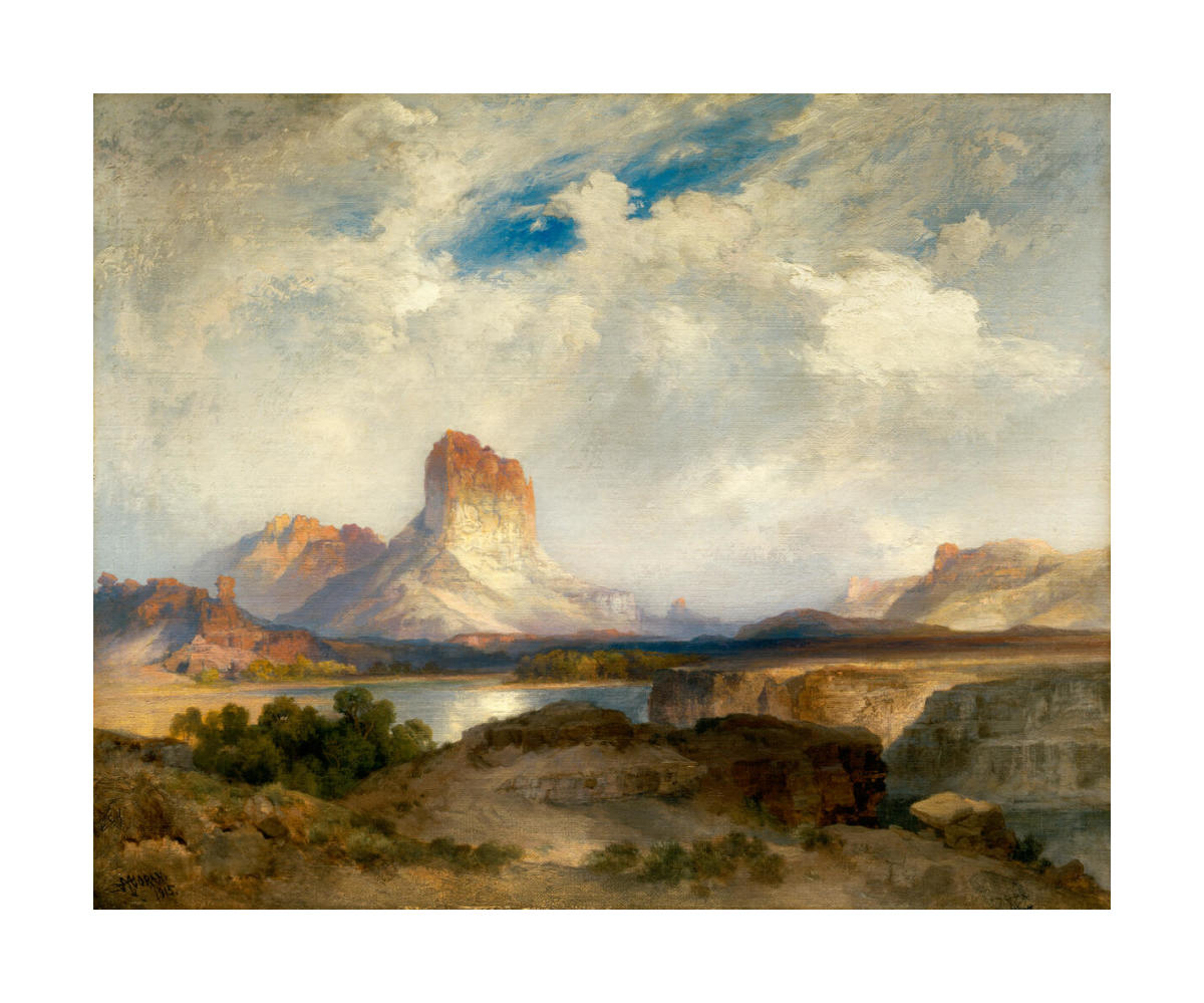 Castle Rock, Green River, Wyoming, 1915 by Thomas Moran - Paper