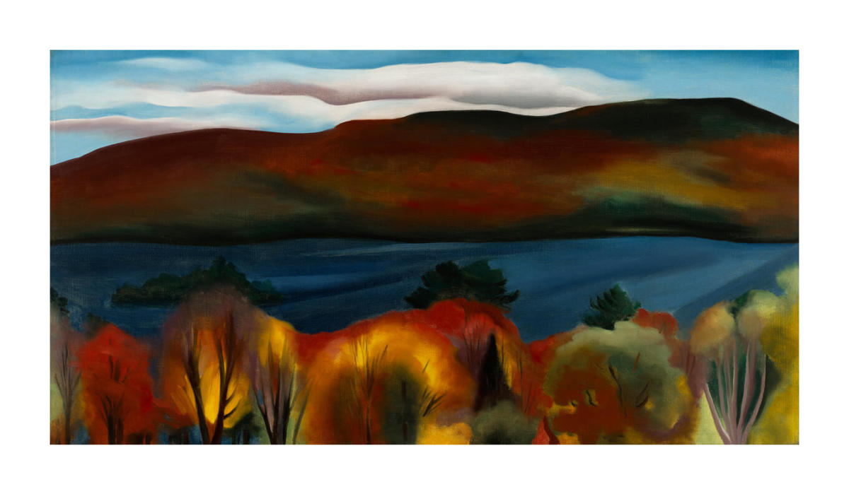 【特別セール品】 George Lake Autumn, Print Paper - O'Keeffe Georgia by 1927 コレクション