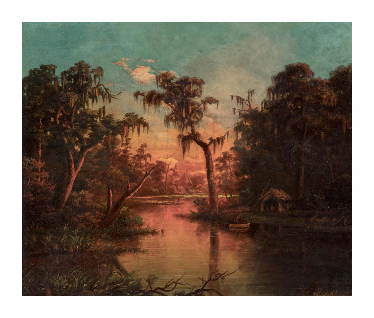 Louisiana Bayou, circa 1873-1877 by Harold Rudolph - Paper Print