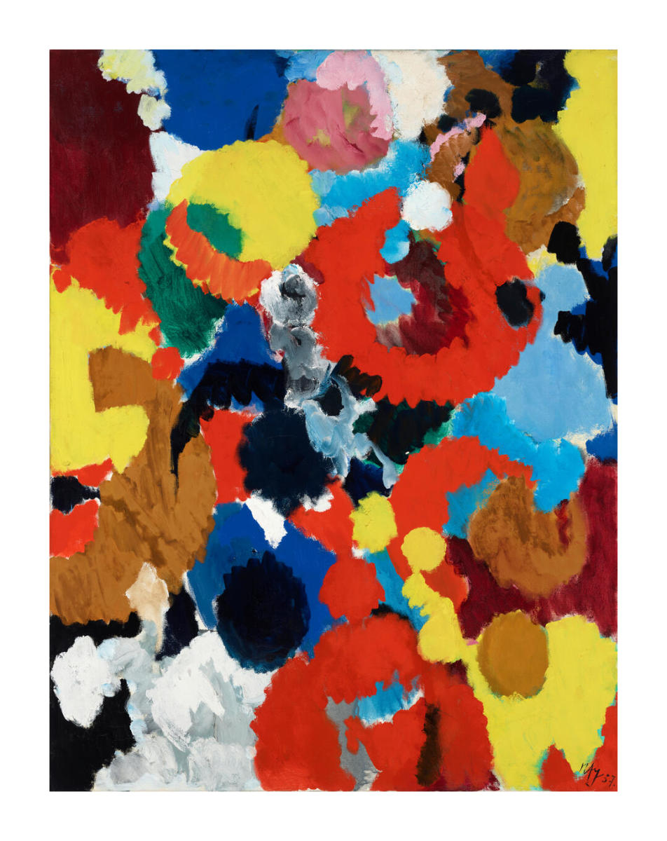 Diamond Red, 1957 by Ernst Wilhelm Nay - Paper Print - MAM Custom