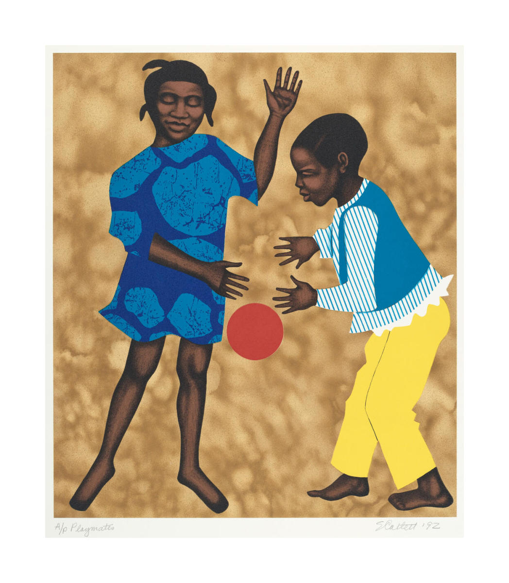 Elizabeth Kitt 版画 Obsession IX 1987 Playmates, 1992 by Elizabeth Catlett - Paper Print - Custom Prints
