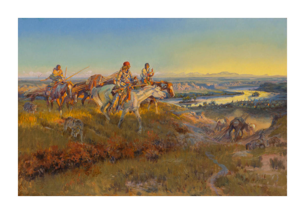 When White Men Turn Red, 1922 by Charles M. Russell - Archival