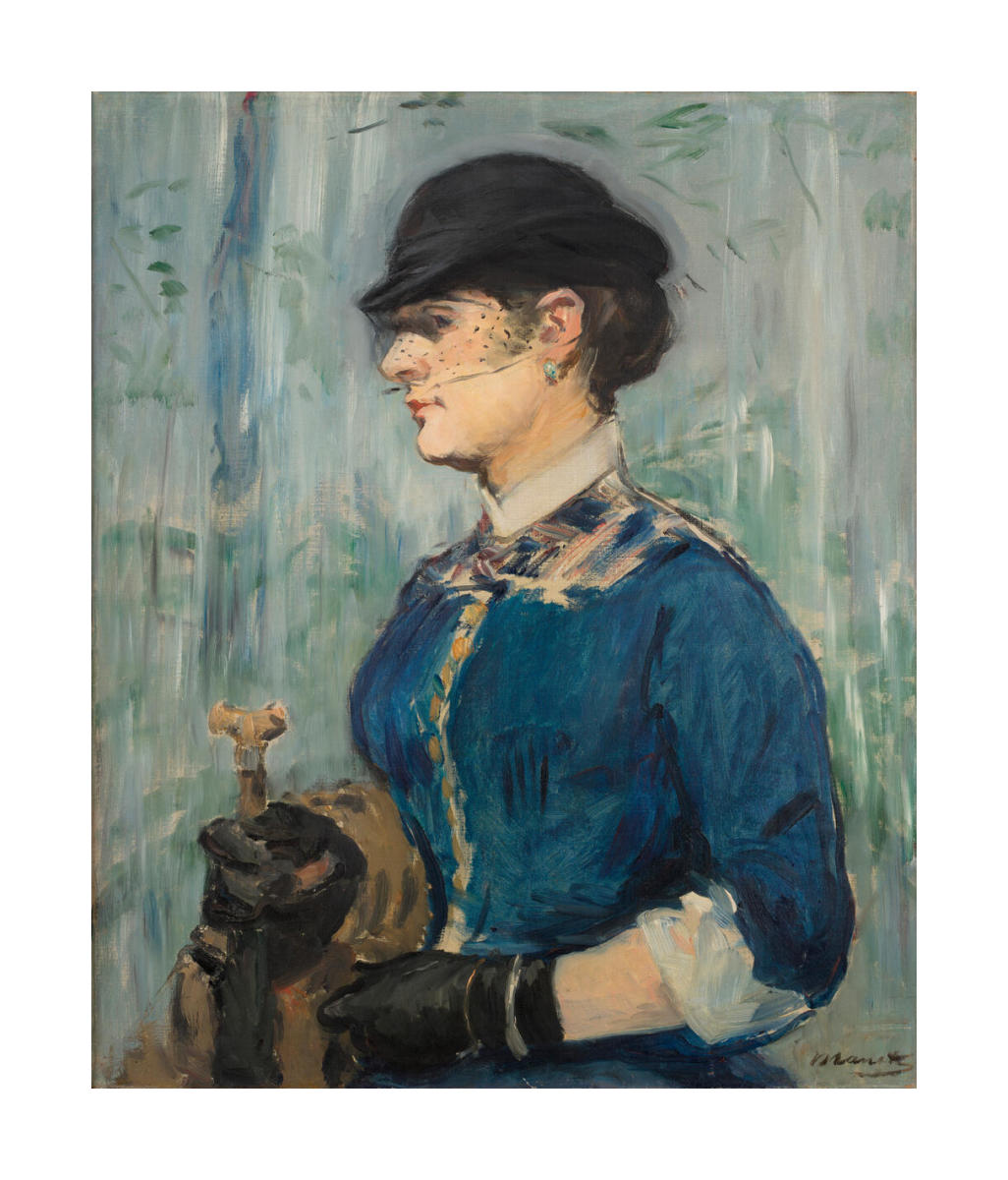 Young Woman in a Round Hat, circa 1877-1879 by Edouard Manet