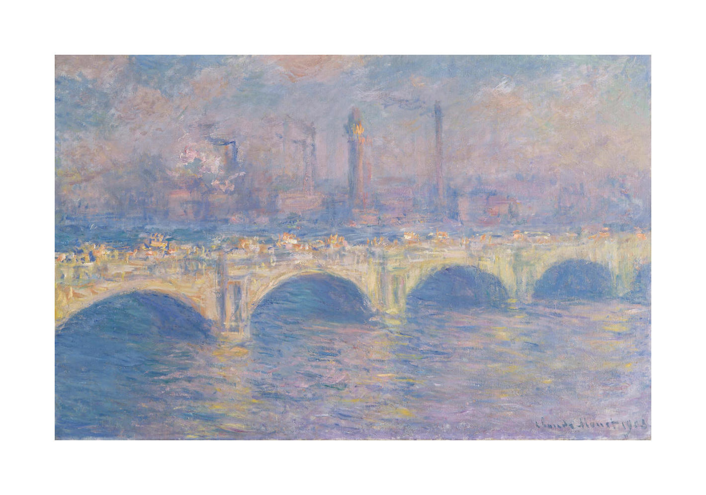 Waterloo Bridge, 1903 by Claude Monet - Paper Print - Carnegie