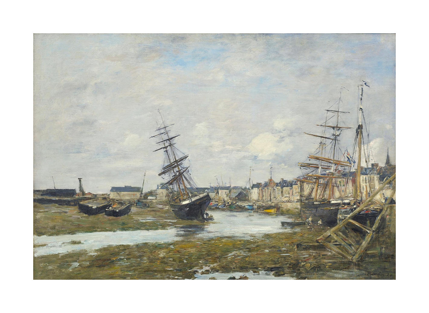 The Port of Trouville (Le Port de Trouville), 1882 by Eugene Louis